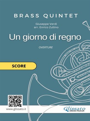cover image of Un giorno di regno--Brass Quintet (Score)